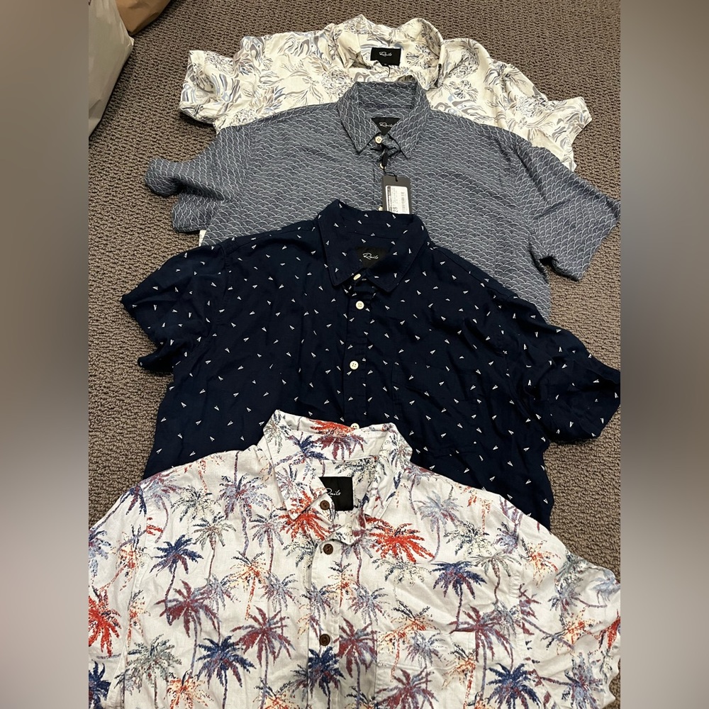 Rails button up short sleeved shirts